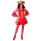 Robe marquise baroque corsaire rouge en location