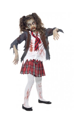 Déguisement Ecolière Zombie Enfant
