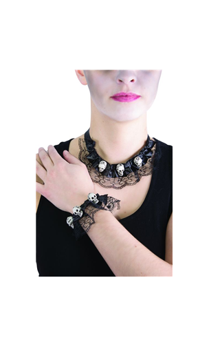 Bijoux Dentelle Tête de mort