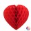 Coeur Papier Alveole Rouge 30cm