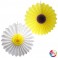 Déco Eventail Marguerite & Tournesol 50cm