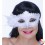 Masque Loup Baroque Blanc