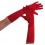 Gants long rouge satiné