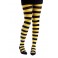 Collant rayé noir et jaune