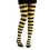 Collant rayé noir et jaune