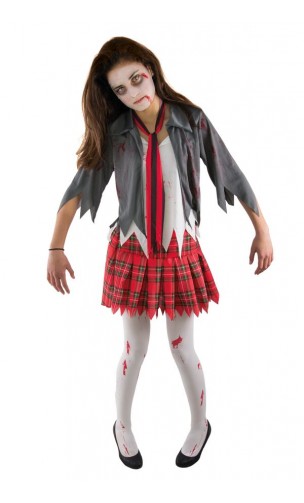 Costume étudiante ado zombie