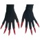 Gants sorcière avec ongles rouge