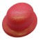 Chapeau melon rouge pailletté