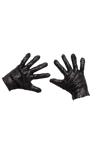 Gants paillettés noir jackson