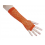 Gants mitaines résille fluo orange