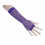 Gants mitaines résille fluo violet