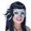 Masque loup chic dentelle plumes