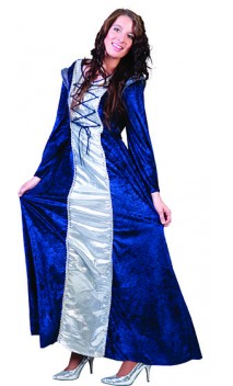 Robe moyen-âge agathe bleu