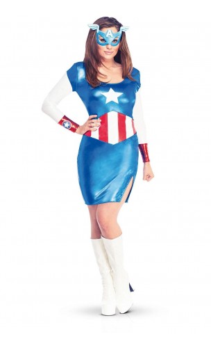 Déguisement Captain America fille