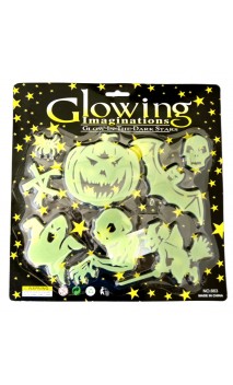 Sachet 8 déco halloween phospho