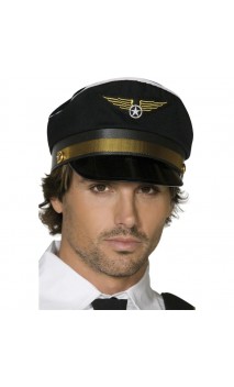 Casquette pilote noire
