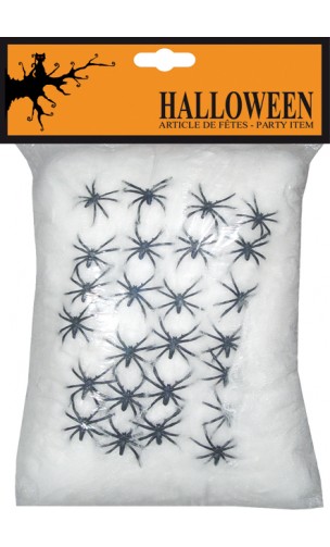 Toile d'araignée blanche 500g