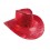 Chapeau cow boy rouge sequin
