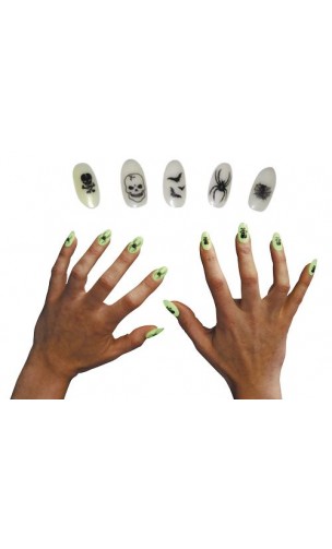 Ongles de sorcière phosphorescents