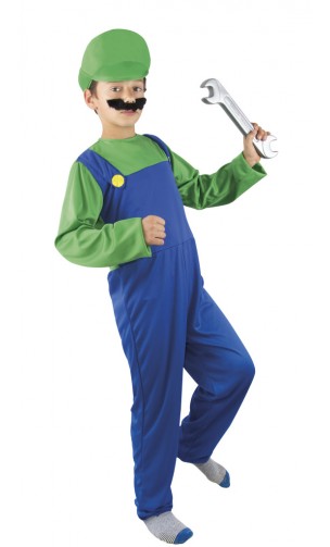 Déguisement plombier enfant vert