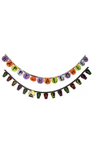 Guirlande carton happy halloween