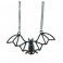 Collier chauve souris métal 8cm