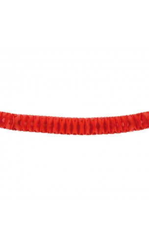 Guirlande Zinnia rouge 4.5m