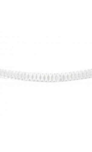 Guirlande Zinnia blanc 4.5m
