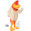Mascotte poulet géant