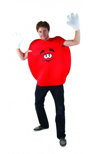 Déguisement bonbon rouge m&m's