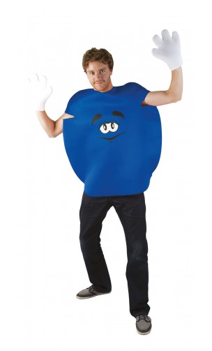 Déguisement bonbon bleu m&m's