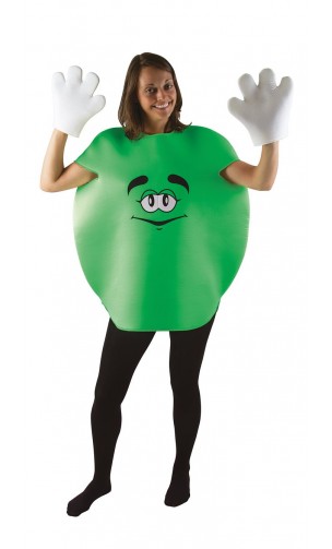 Déguisement bonbon vert m&m's