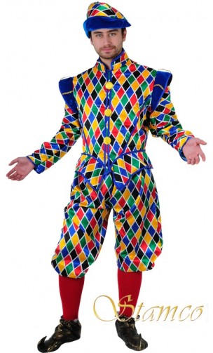 Déguisement arlequin vénitien luxe