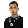 collier tête de mort et os