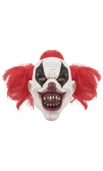 Masque clown assassin avec cheveux