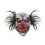 Masque clown fou yeux lumineux