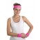 Bandeau et poignets disco rose fluo