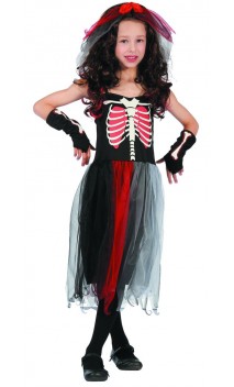 Déguisement squelette fille luxe