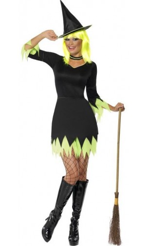 Déguisement sorcière noir et violet