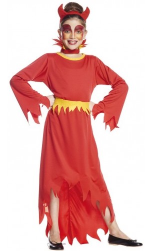 Déguisement diablesse malicieuse enfant