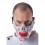Demi masque tête de mort sanglant