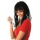 Perruque afro, jamaique, hippie femme