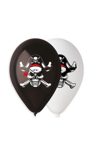 Sachet de 10 ballons pirate