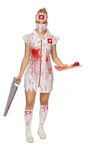 Vente déguisement infirmière zombie ensanglanté à Paris 19 et en ligne