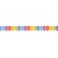 Vente décoration guirlande papier en forme ballon multicolore de 3.6 mètres