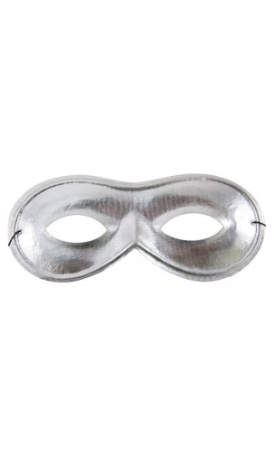 Loup tissus métallisé argent