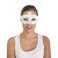 Masque loup vénitien, baroque argent et blanc pour homme et femme en vente