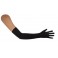 Paire de gants long 60cm noir pour déguisement charleston, cabaret, burlesque en vente à Paris