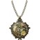 Collier médaillon et bague steampunk