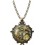 Collier médaillon et bague steampunk